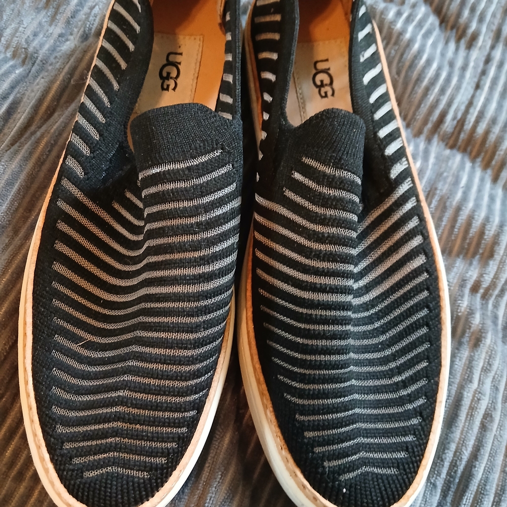 UGG Men's Black Slip-On Shoes